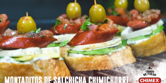 Legados de la tribu - Montaditos de Salchicha Chimichurri